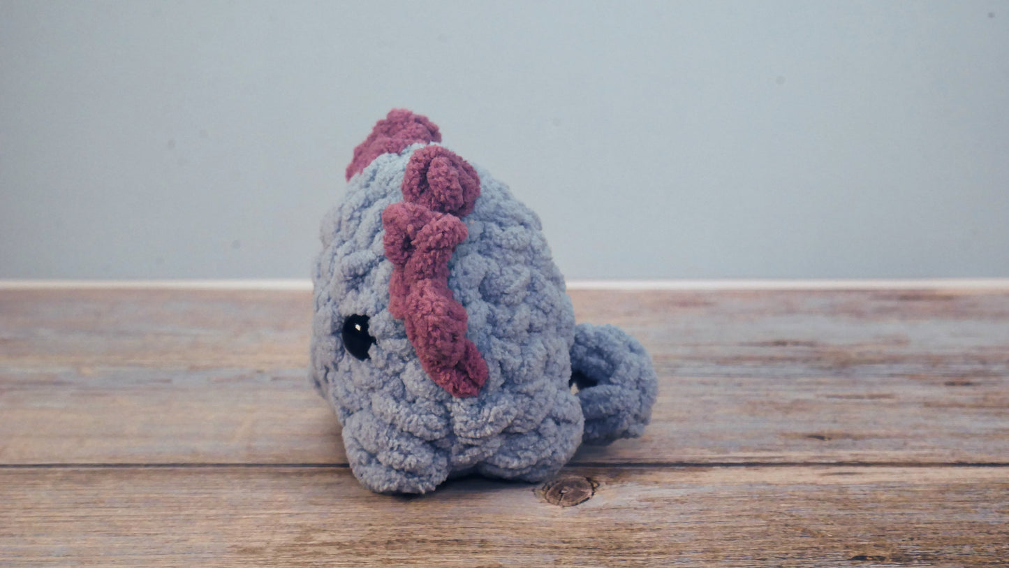 Crocheted Axolotl Keychain