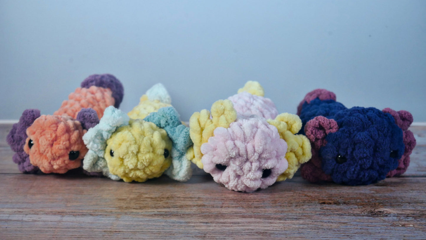 Crocheted Mini Axolotl