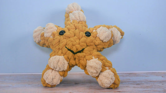 Crocheted starfish