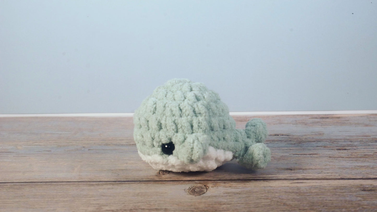 Crocheted Whale Keychains
